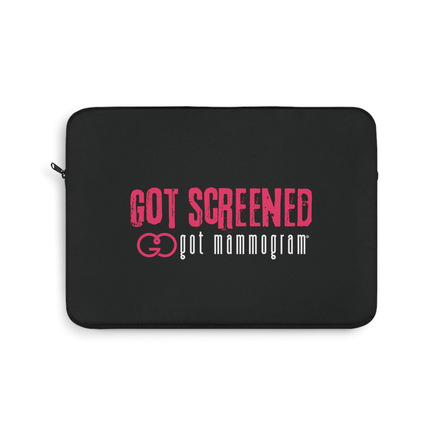 Got Screened Mammogram Laptop Sleeve - Breast Cancer Awareness