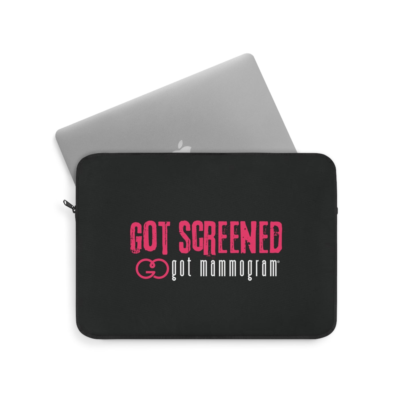 Got Screened Mammogram Laptop Sleeve - Breast Cancer Awareness