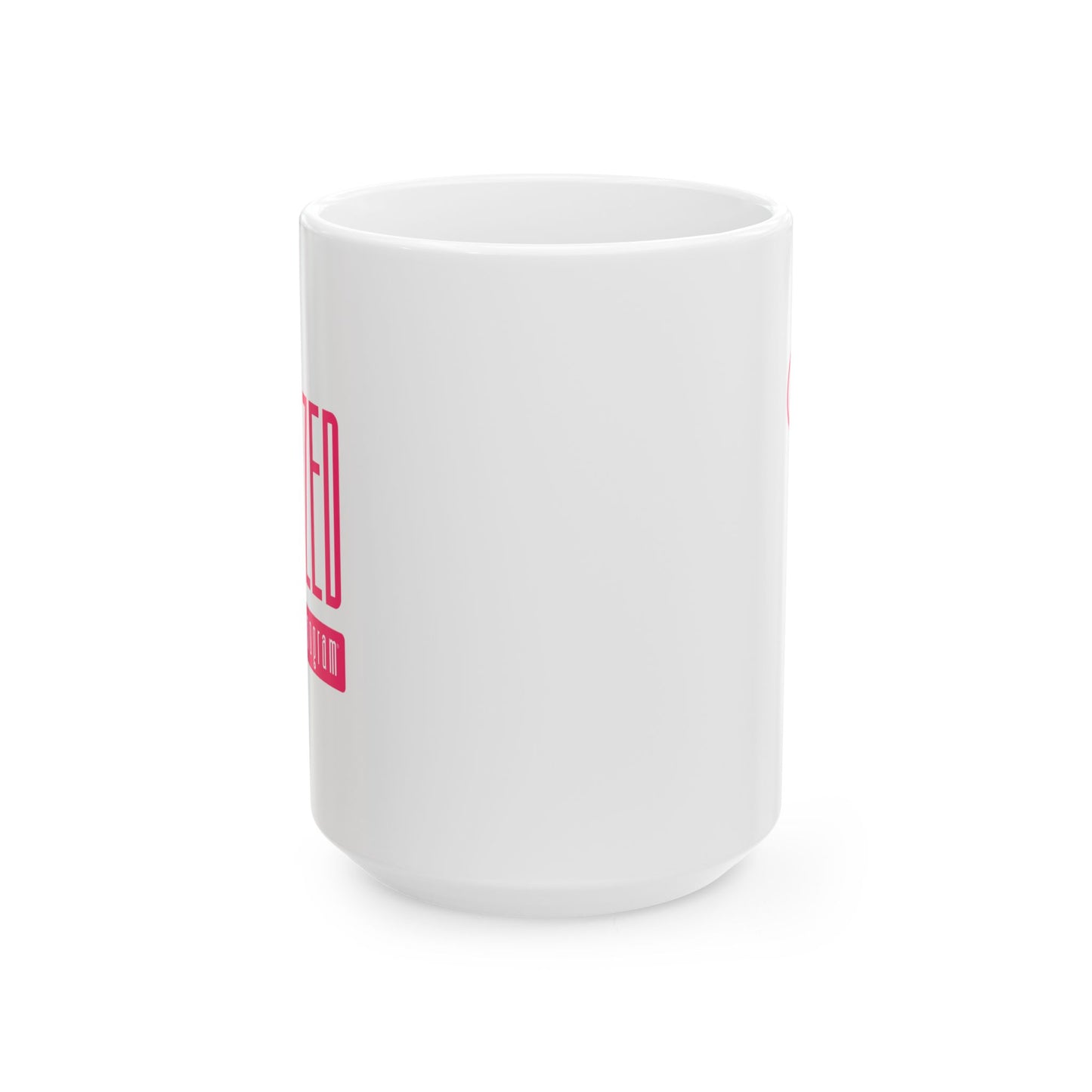 Squeezed Mammogram Ceramic Mug, (11oz, 15oz) - Breast Cancer Awareness