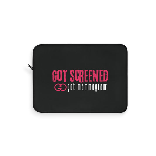 Got Screened Mammogram Laptop Sleeve - Breast Cancer Awareness