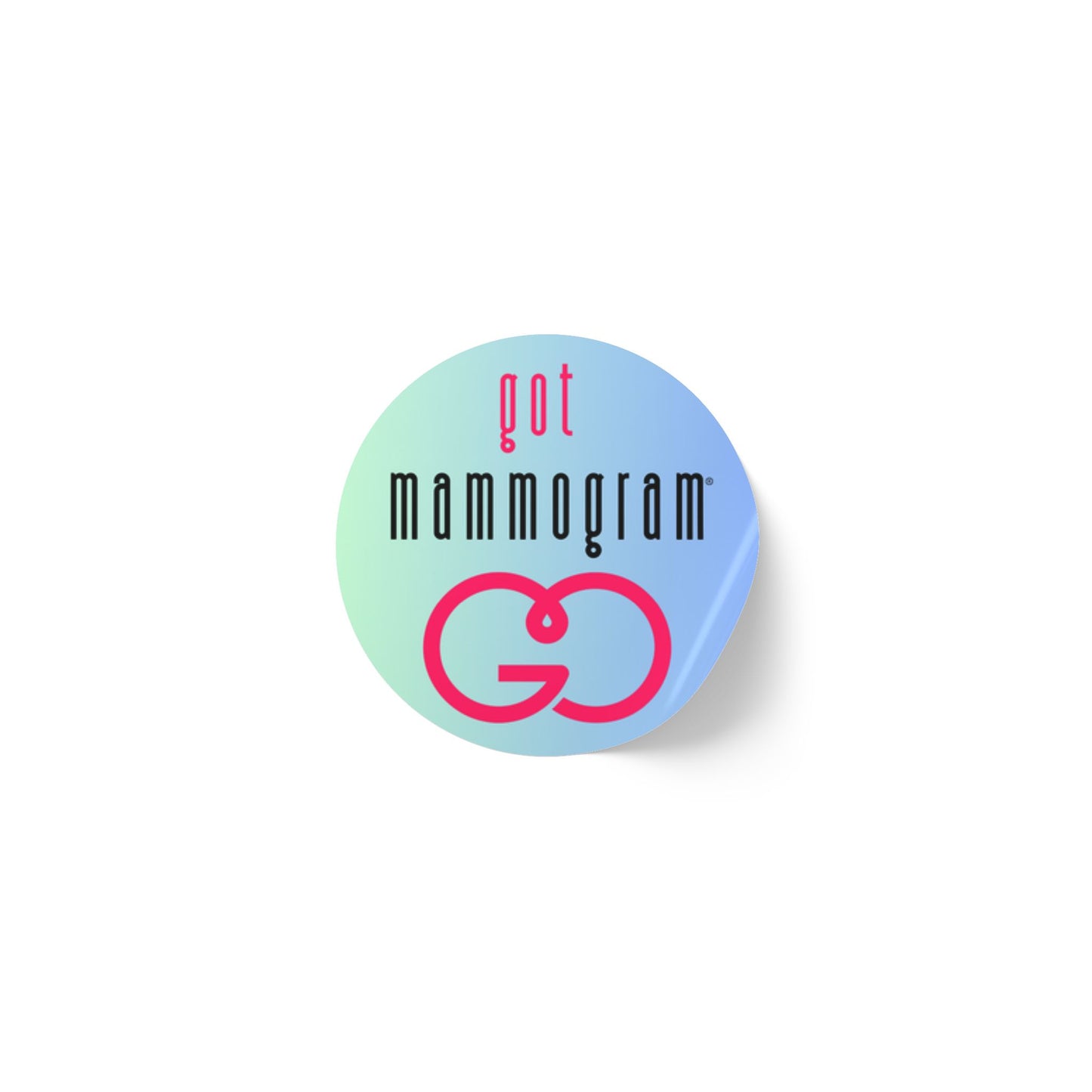 Breast Cancer Awareness Got Mammogram Ocean Sticker - Durable and Vibrant