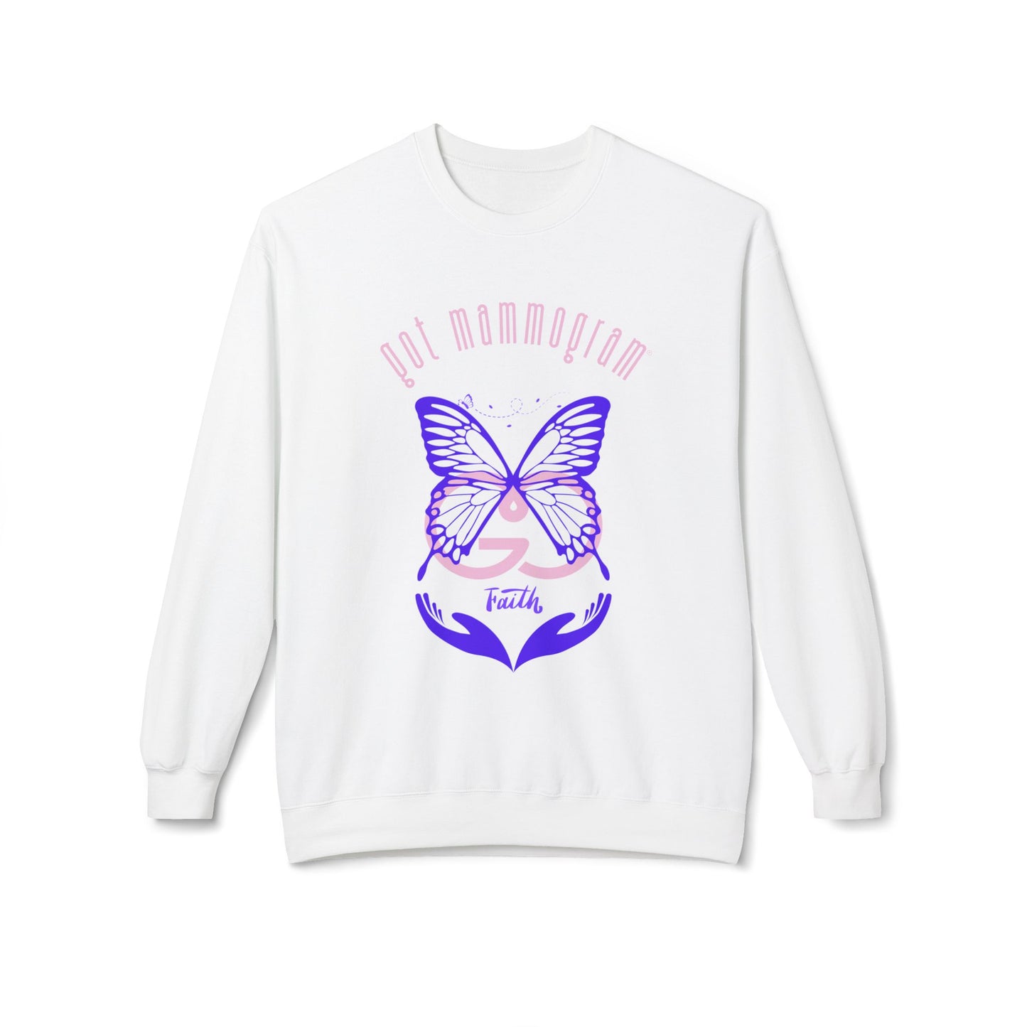 Faith Butterfly Mammogram Sweatshirt - Breast Cancer Awareness