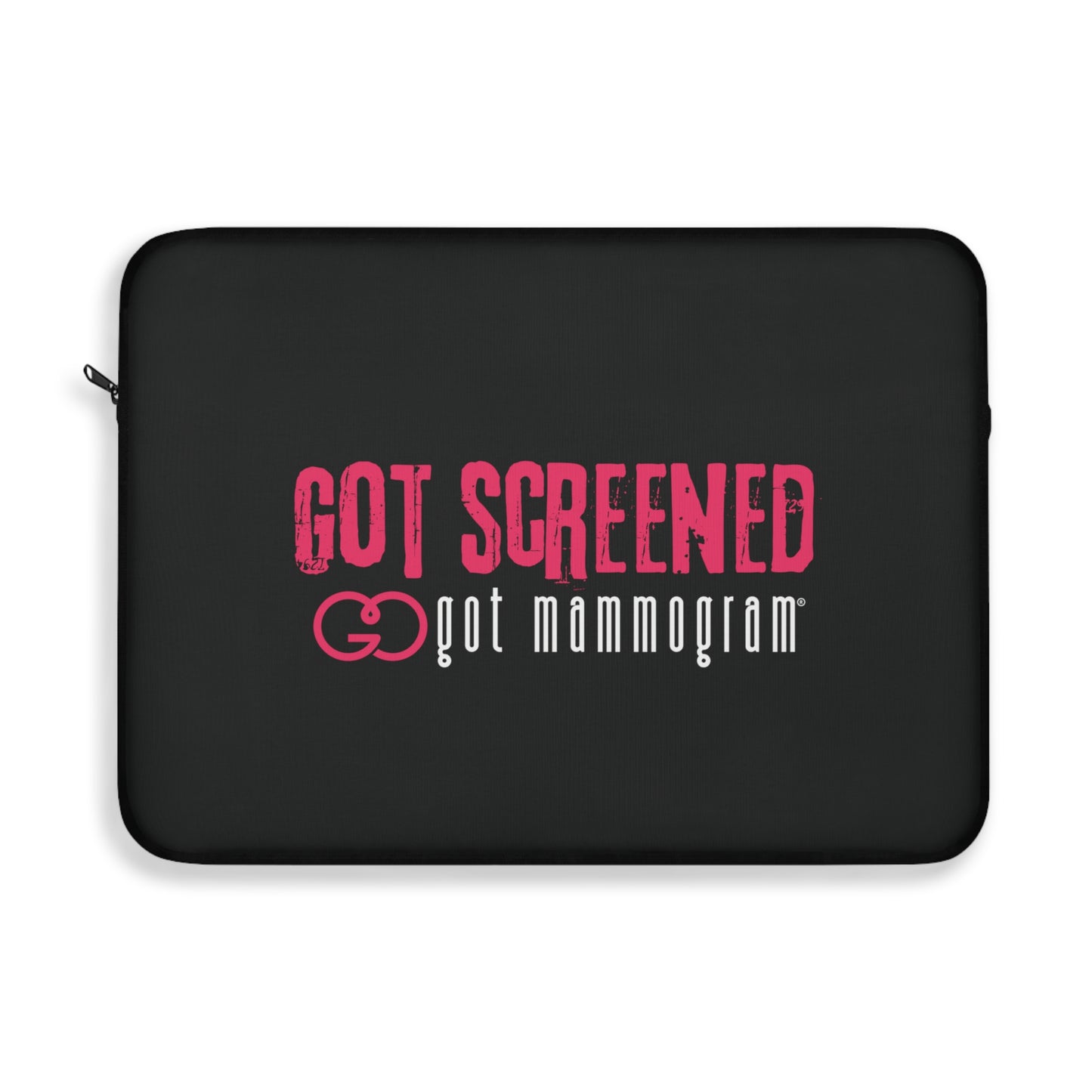 Got Screened Mammogram Laptop Sleeve - Breast Cancer Awareness