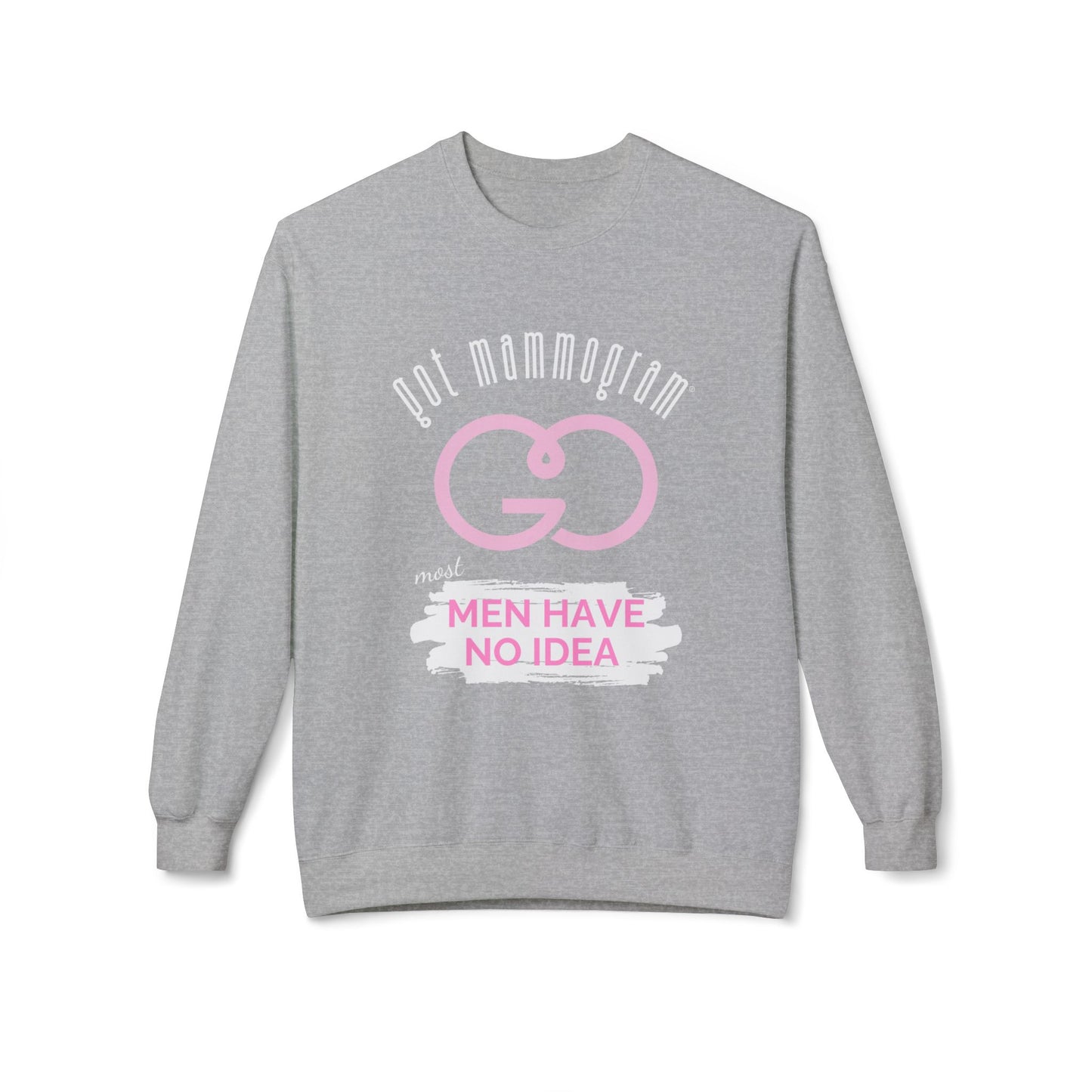 Men Have No Idea Mammogram Sweatshirt - Breast Cancer Awareness