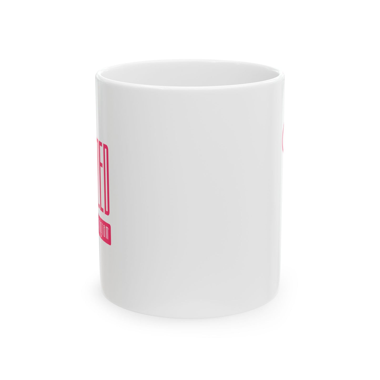 Squeezed Mammogram Ceramic Mug, (11oz, 15oz) - Breast Cancer Awareness