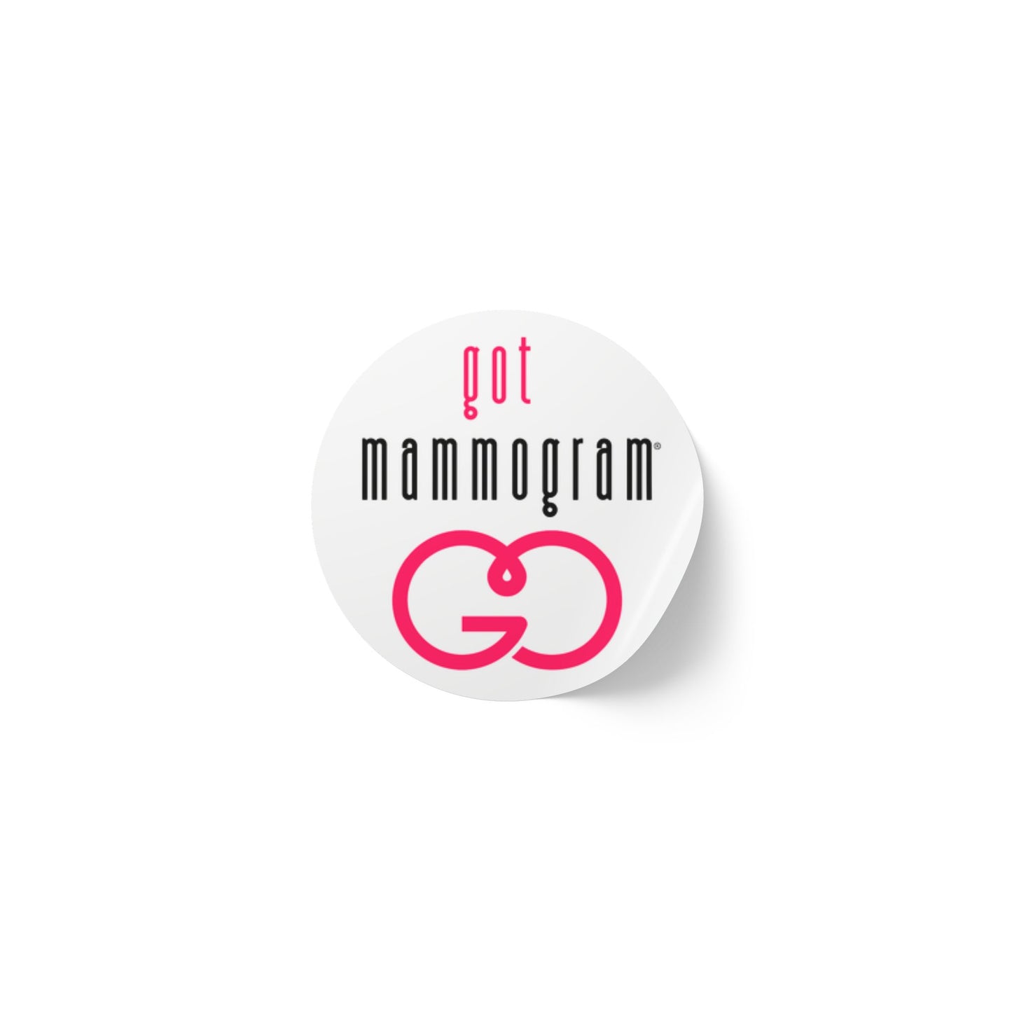 Breast Cancer Awareness Got Mammogram White Sticker - Durable and Vibrant