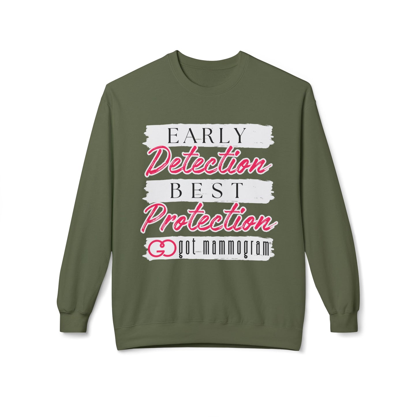 Early Detection Best Protection Mammogram Sweatshirt - Breast Cancer Awareness