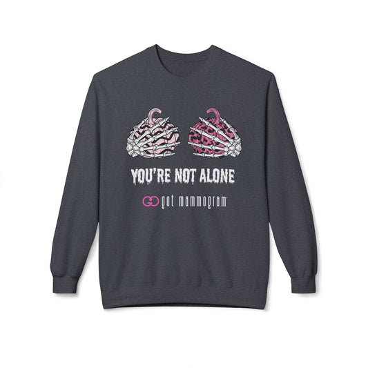 You're Not Alone Mammogram Sweatshirt - Breast Cancer Awareness