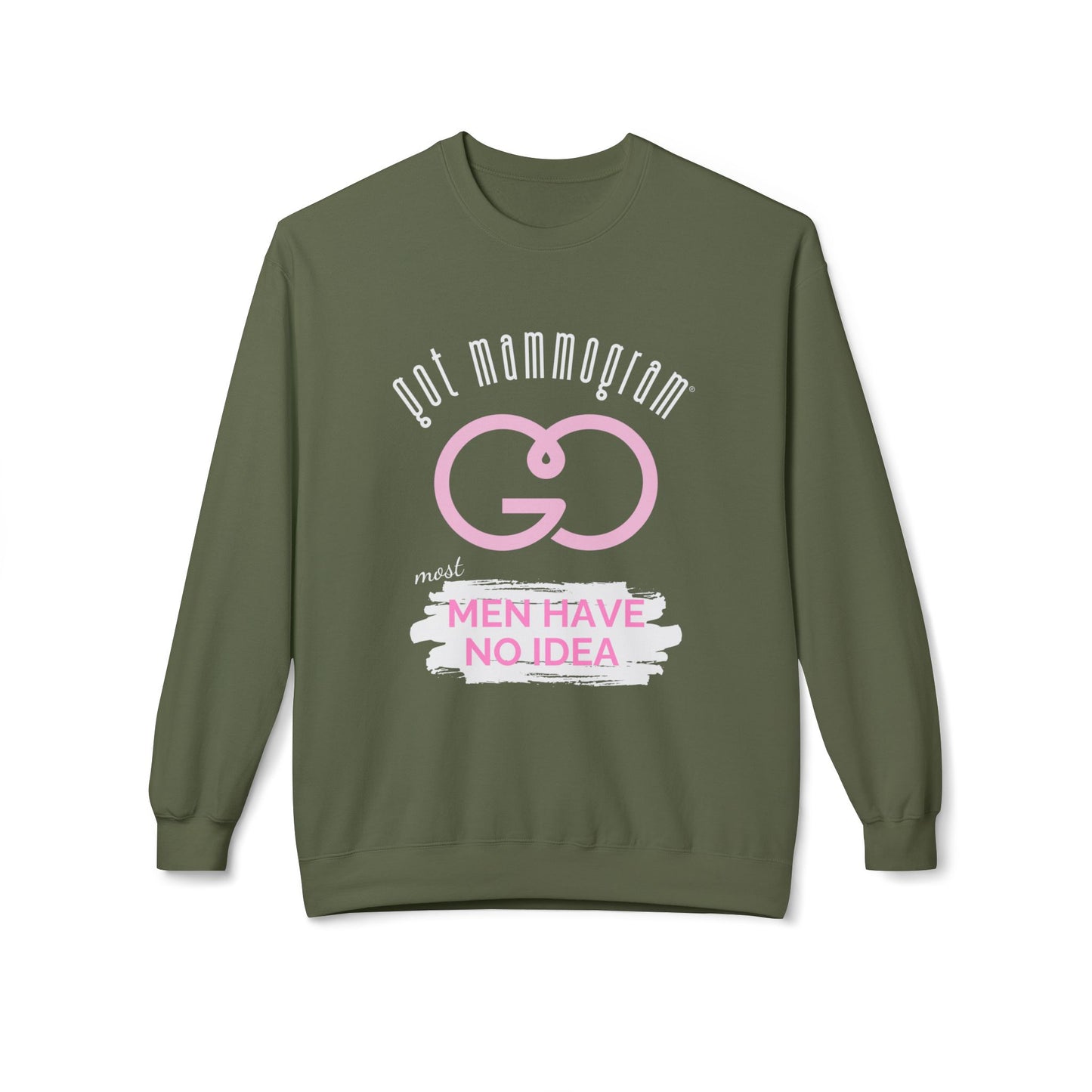 Men Have No Idea Mammogram Sweatshirt - Breast Cancer Awareness