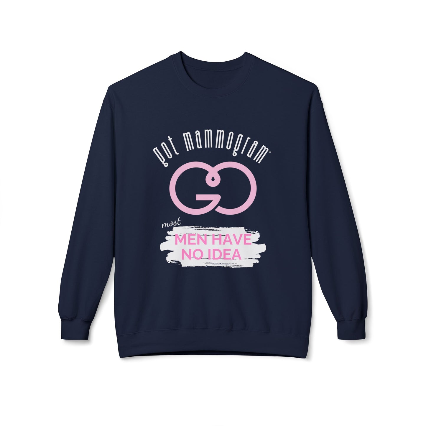 Men Have No Idea Mammogram Sweatshirt - Breast Cancer Awareness