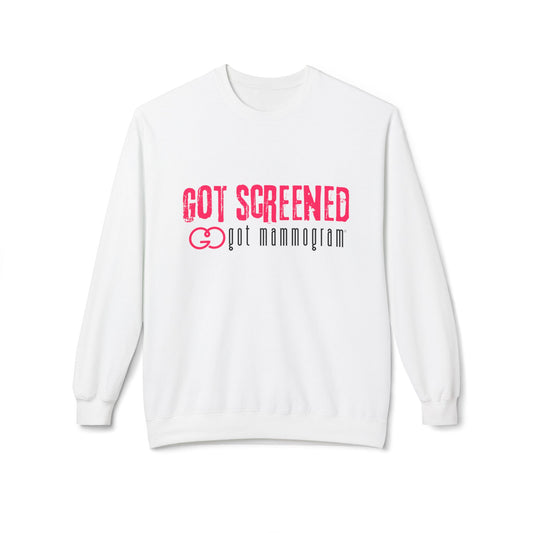 Got Screened Mammogram Sweatshirt - Breast Cancer Awareness