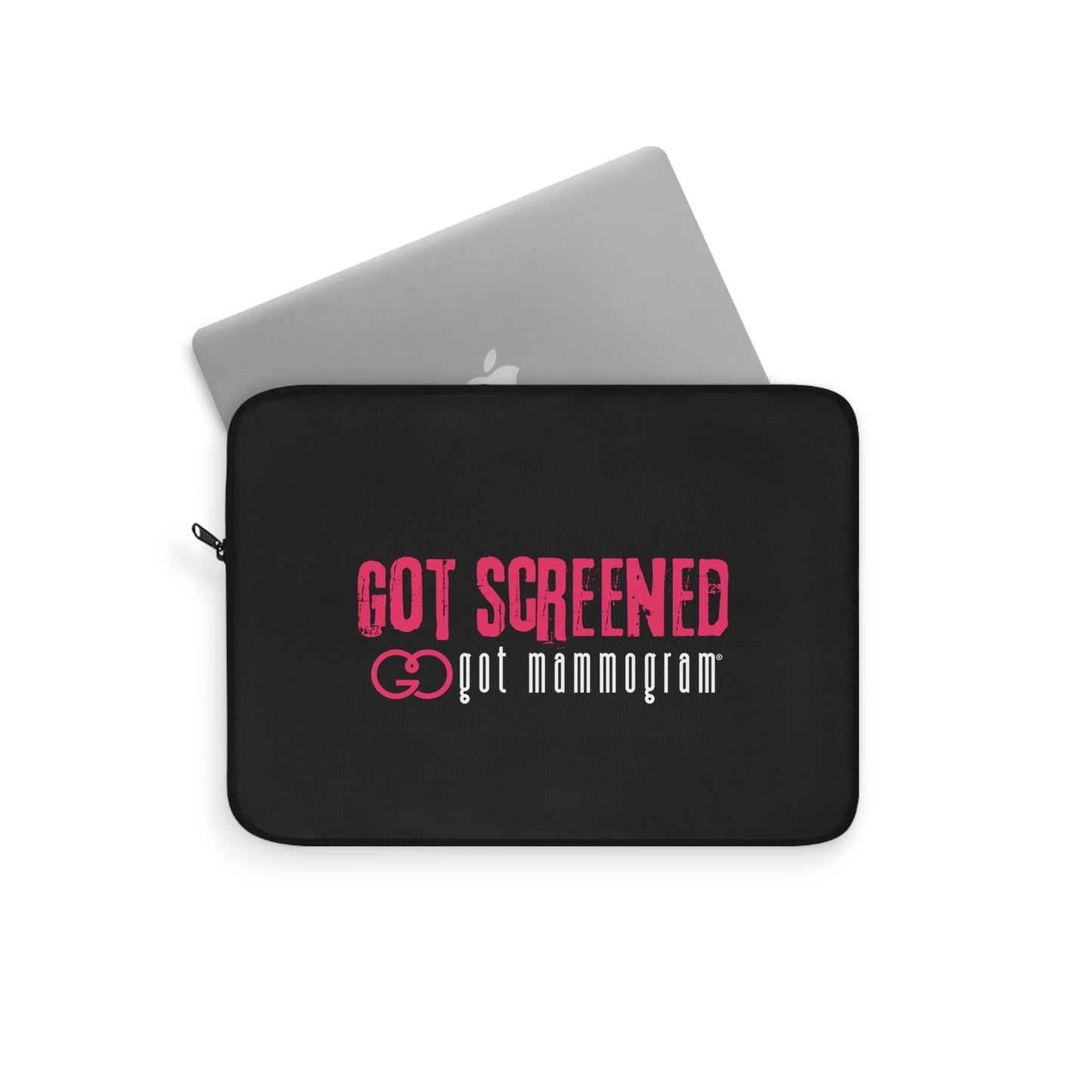 Got Screened Mammogram Laptop Sleeve - Breast Cancer Awareness