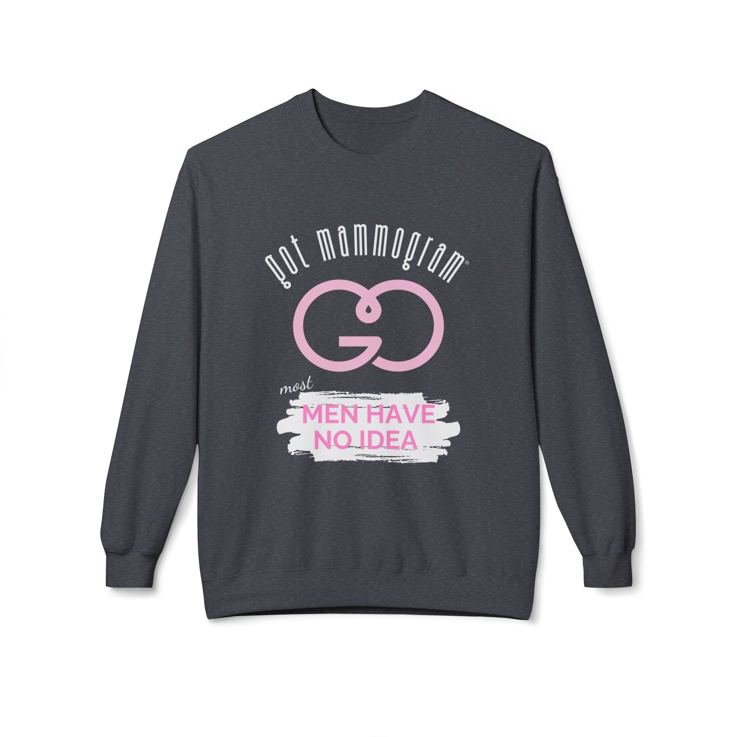 Men Have No Idea Mammogram Sweatshirt - Breast Cancer Awareness