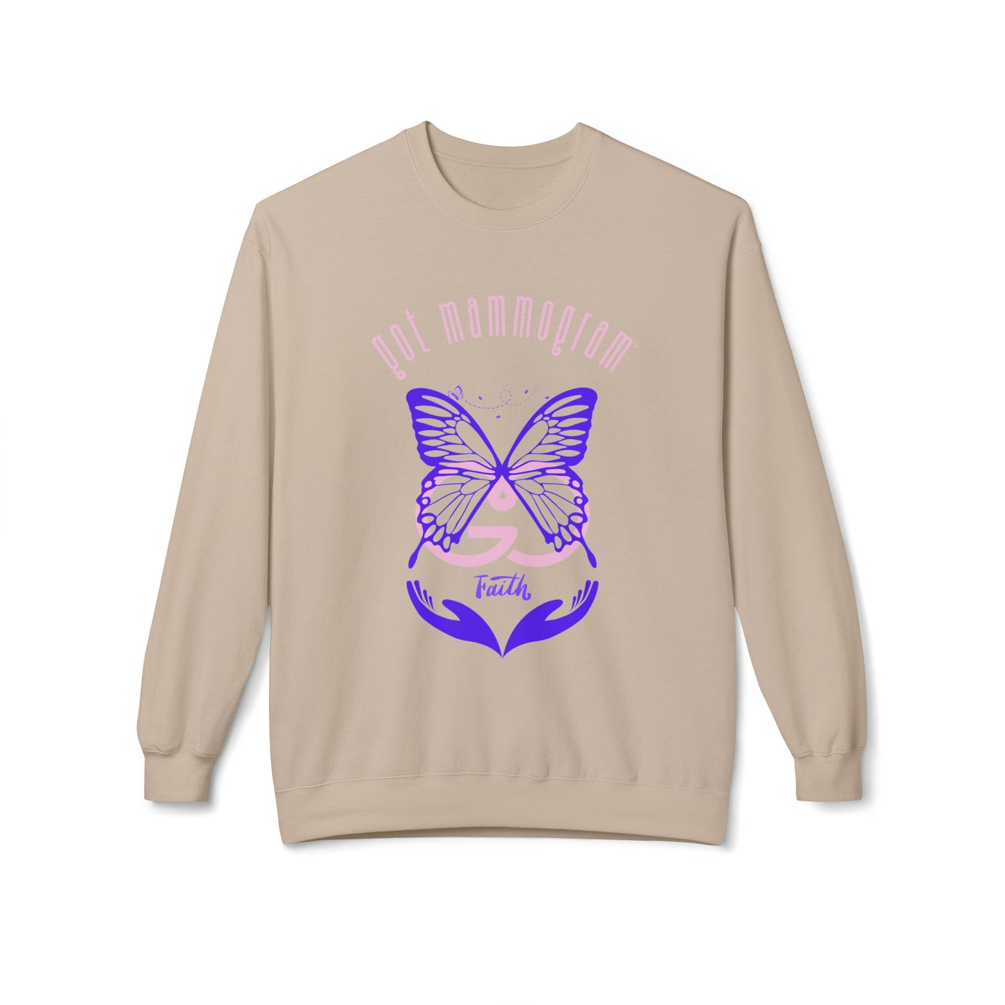 Faith Butterfly Mammogram Sweatshirt - Breast Cancer Awareness