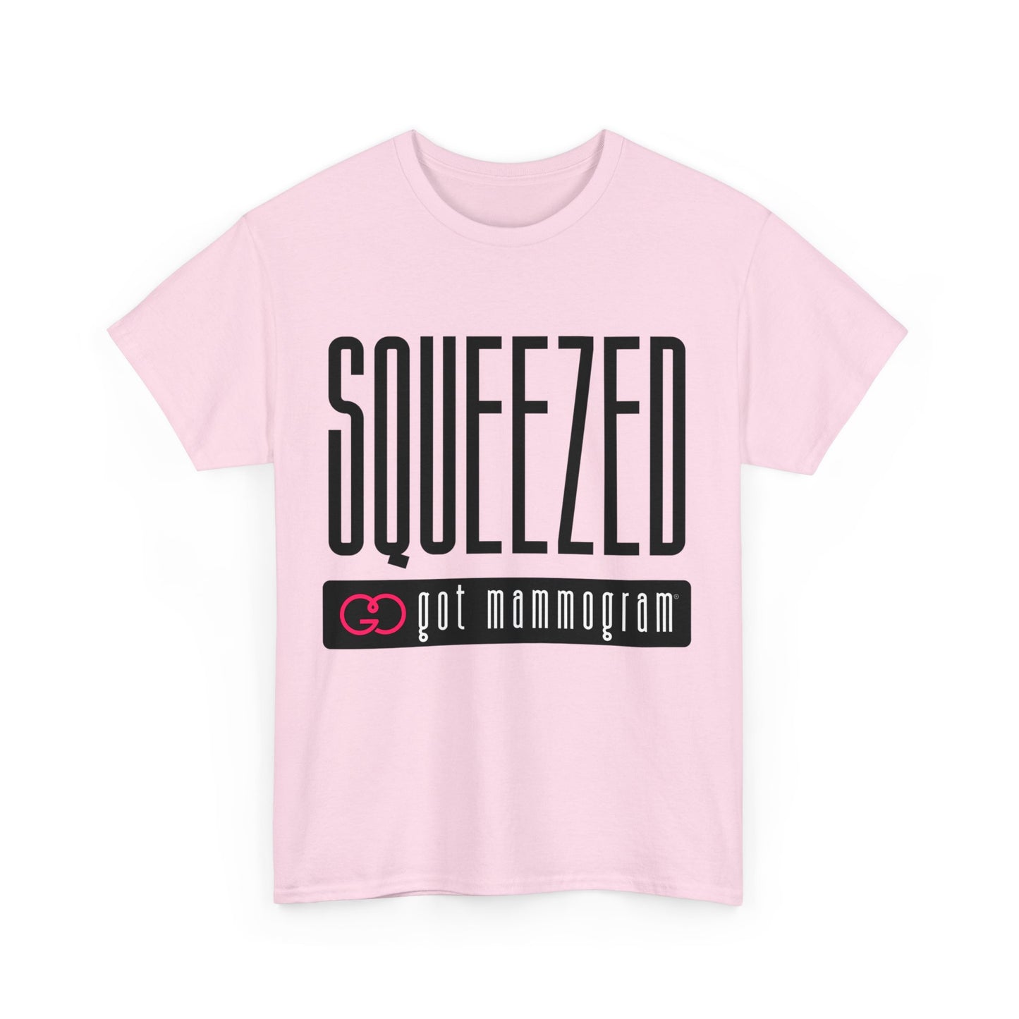 Squeezed Mammogram Heavy Cotton T-Shirt Breast Cancer Awareness