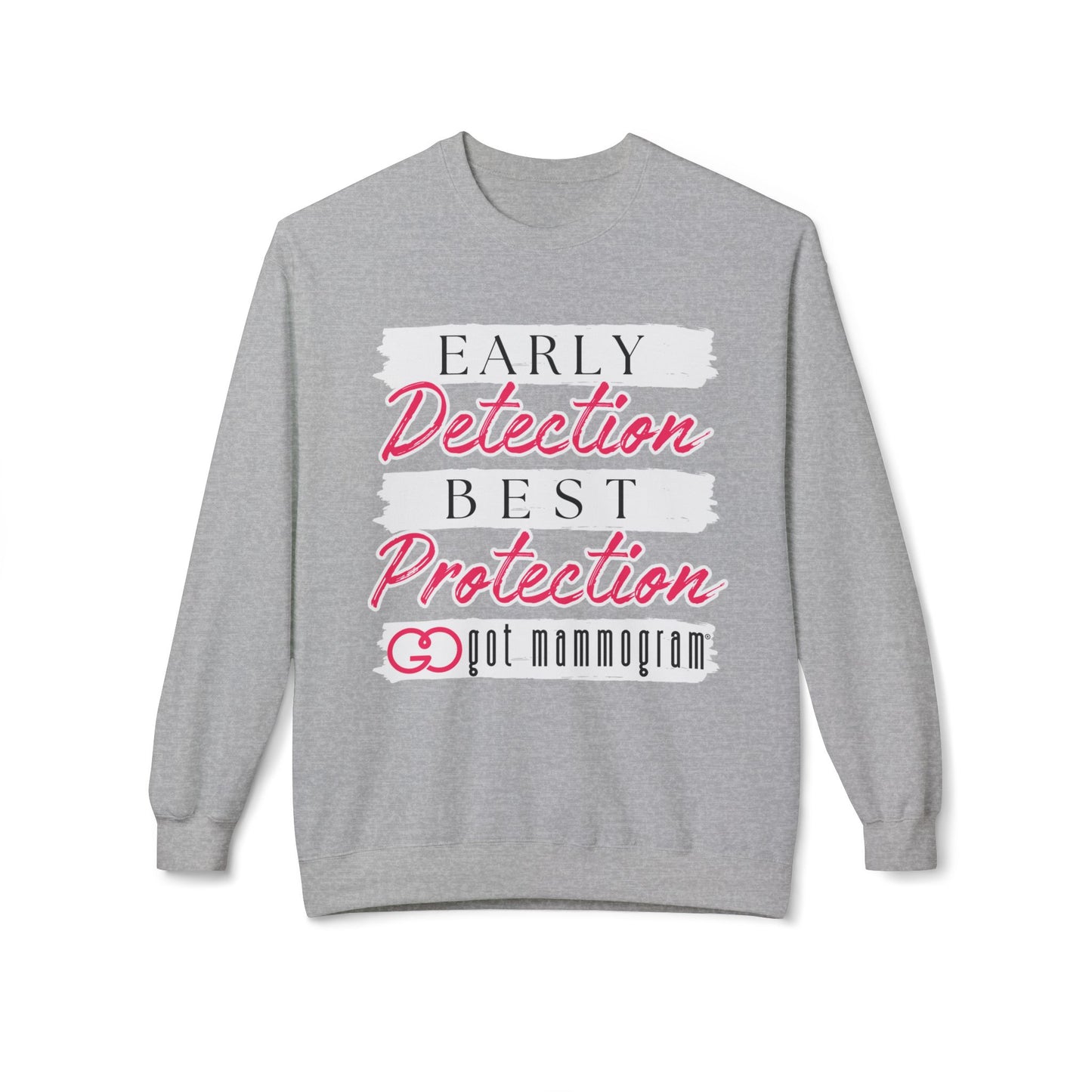 Early Detection Best Protection Mammogram Sweatshirt - Breast Cancer Awareness