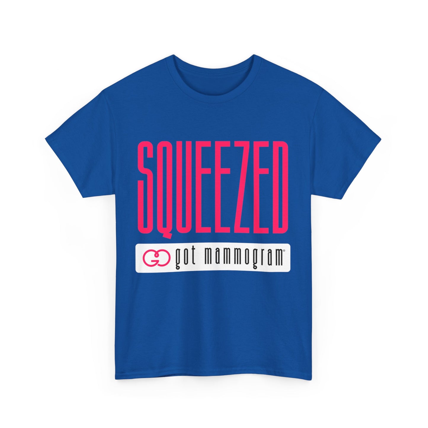 Squeezed Mammogram Heavy Cotton T-Shirt Breast Cancer Awareness